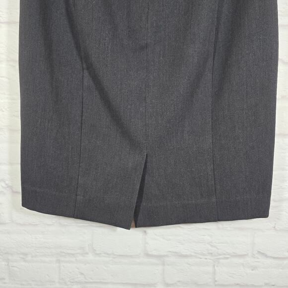 M The Limited Collection Grey Pencil Skirt Womens Size 2 Office Career Sleek - Picture 6 of 9